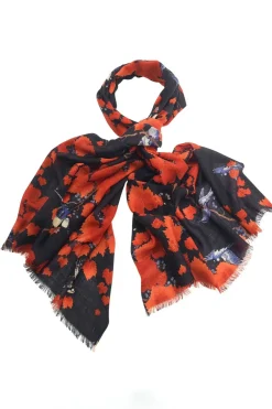 Hot One Hundred Stars Acer Black Wool Scarf