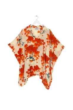 Online One Hundred Stars Acer Red Tunic Top