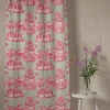 New One Hundred Stars Ancient Column Pink Linen Panel