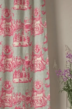 New One Hundred Stars Ancient Column Pink Linen Panel