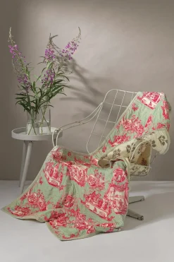 Best One Hundred Stars Ancient Column Pink Velvet Throw