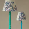 New One Hundred Stars Ancient Columns Blue 8" Tapered Lampshade