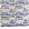 Online One Hundred Stars Ancient Columns Blue Silk Scarf