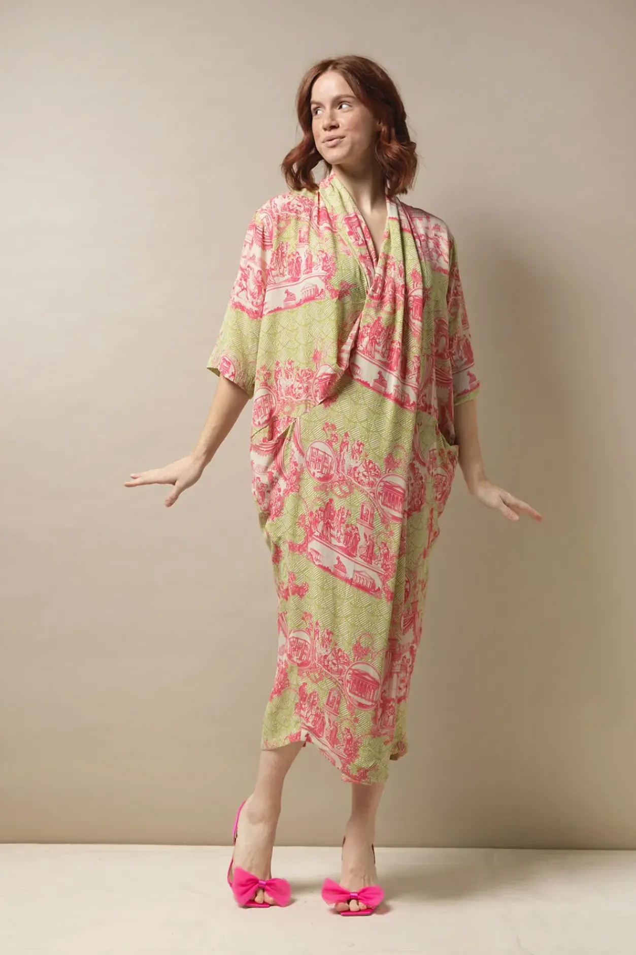 Sale One Hundred Stars Ancient Columns Olive Rachel Dress