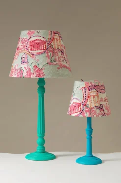 Clearance One Hundred Stars Ancient Columns Pink 8" Tapered Lampshade