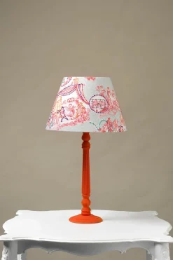 Clearance One Hundred Stars Ancient Columns Pink 14" Tapered Lampshade