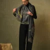 Best One Hundred Stars Bird Ink Wool Scarf
