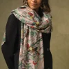 Hot One Hundred Stars Chinoiserie Pink Scarf