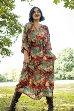 Online One Hundred Stars Country Toile Berry Abbi Dress