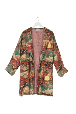 Clearance One Hundred Stars Country Toile Berry Velvet Boyfriend Jacket