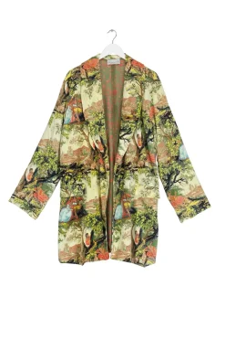 One Hundred Stars Country Toile Velvet Boyfriend Jacket
