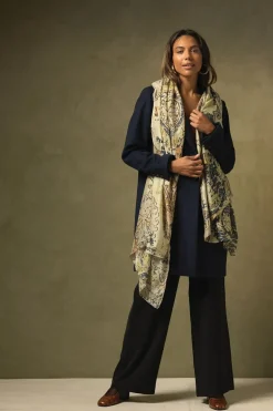 Hot One Hundred Stars Dhurrie Taupe Scarf