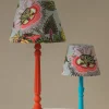 One Hundred Stars Eccentric Blooms Putty 12" Tapered Lampshade