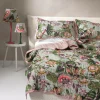 One Hundred Stars Eccentric Blooms Putty Bedspread