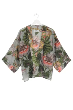 Online One Hundred Stars Eccentric Blooms Putty Kimono