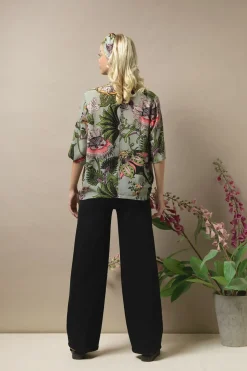 Discount One Hundred Stars Eccentric Blooms Putty Rachel Top