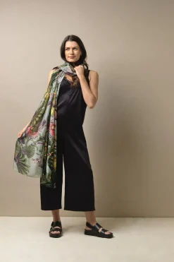 Discount One Hundred Stars Eccentric Blooms Putty Scarf