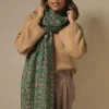 Discount One Hundred Stars Floral Paisley Green Scarf