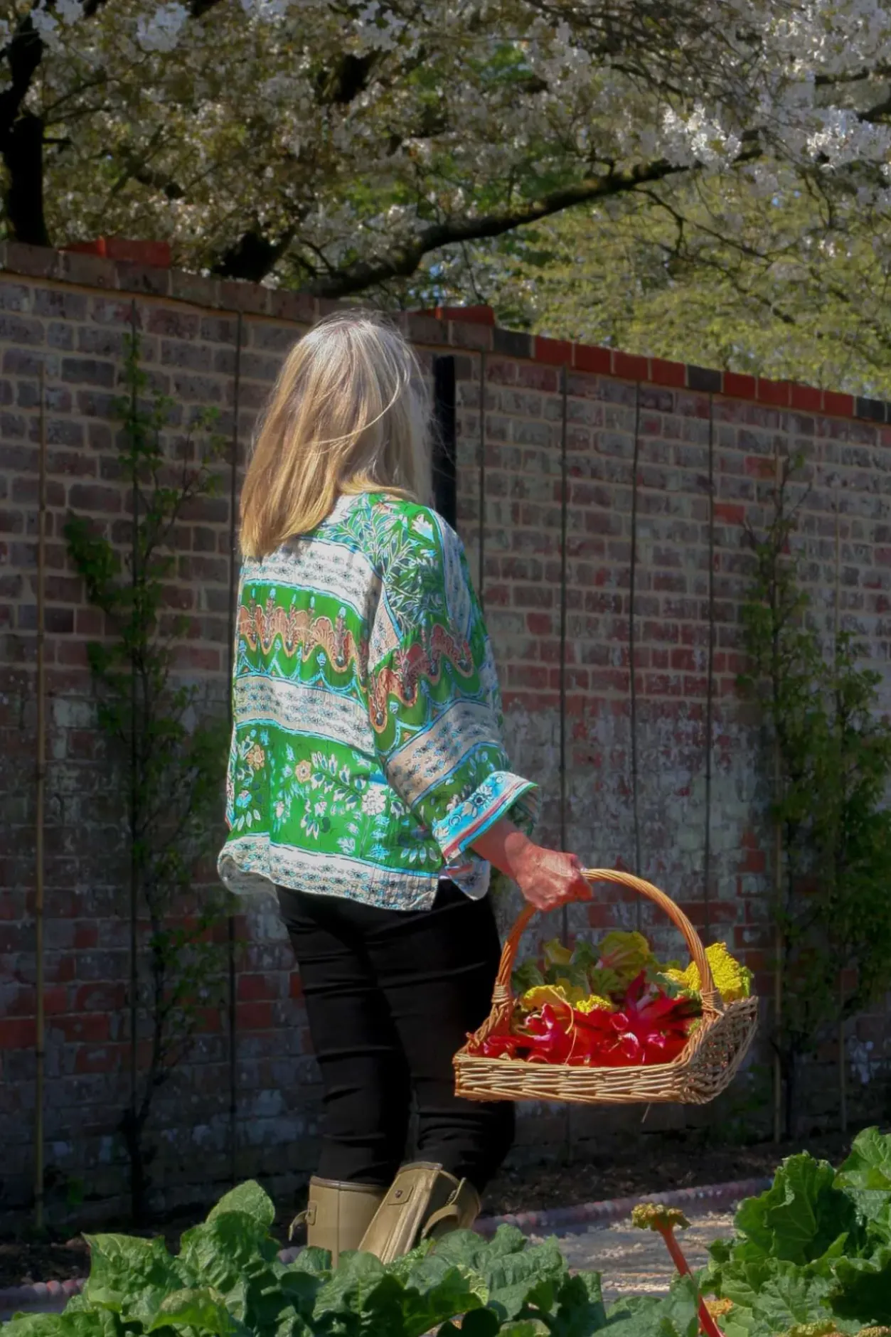 Clearance One Hundred Stars Folk Flowers Green Kimono