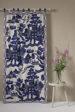 Sale One Hundred Stars Giant Willow Blue Linen Panel