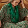 Best One Hundred Stars Indian Heritage Green Necklace Scarf