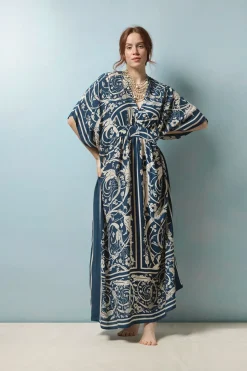 Clearance One Hundred Stars Jaipur Blue Margeux Kaftan