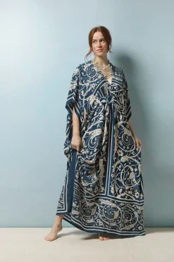 Clearance One Hundred Stars Jaipur Blue Margeux Kaftan