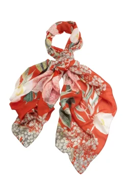 Outlet One Hundred Stars Kew Elderflower Red Scarf