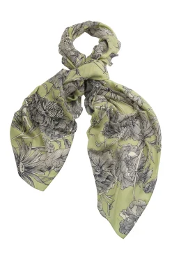 New One Hundred Stars Kew Etched Floral Fern Scarf