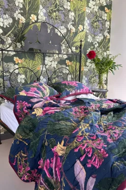 Best One Hundred Stars Kew Magnolia Blue Bedspread