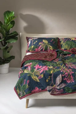 Best One Hundred Stars Kew Magnolia Blue Bedspread