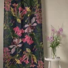 Best One Hundred Stars Kew Magnolia Blue Linen Panel