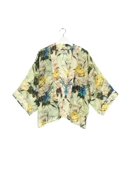 Clearance One Hundred Stars Lily Verdigris Kimono
