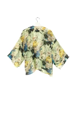 Clearance One Hundred Stars Lily Verdigris Kimono