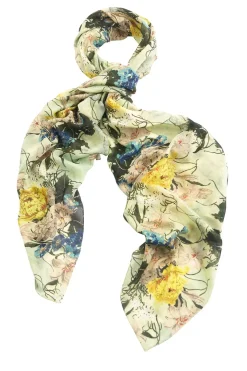 New One Hundred Stars Lily Verdigris Scarf