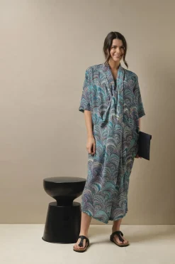 Outlet One Hundred Stars Marbled Blue Rachel Dress