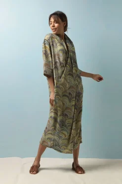 Sale One Hundred Stars Marbled Green Rachel Dress