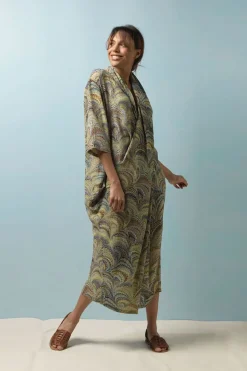 Sale One Hundred Stars Marbled Green Rachel Dress
