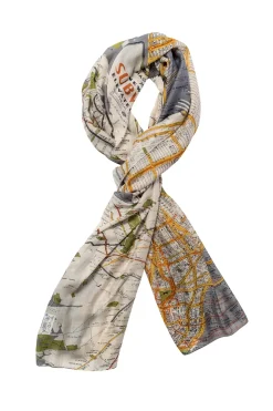 Best One Hundred Stars New York City Grey Map Scarf