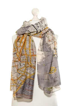 Best One Hundred Stars New York City Grey Map Scarf