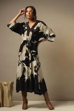 New One Hundred Stars Stork Black Abbi Dress