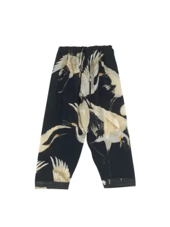 Sale One Hundred Stars Stork Black Crepe Lounge Pants