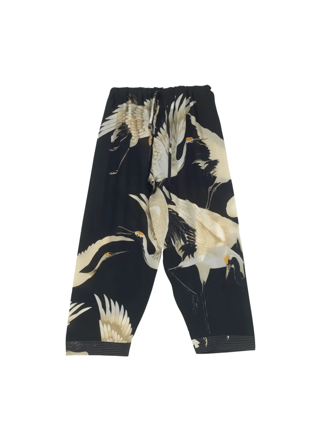 Sale One Hundred Stars Stork Black Crepe Lounge Pants