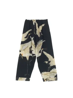 Sale One Hundred Stars Stork Black Crepe Lounge Pants