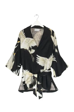 New One Hundred Stars Stork Black Wrap Jacket