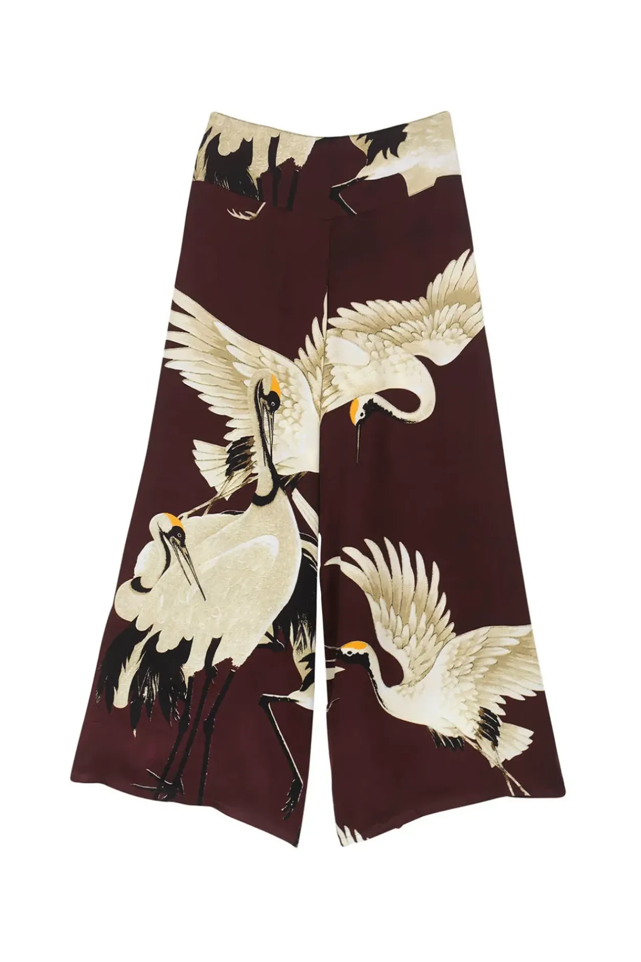 Outlet One Hundred Stars Stork Burgundy Palazzo Pant