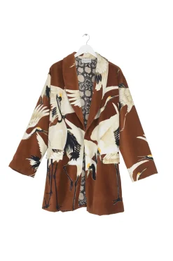Hot One Hundred Stars Stork Cigar Velvet Boyfriend Jacket
