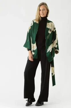 Clearance One Hundred Stars Stork Forest Green Wrap Jacket