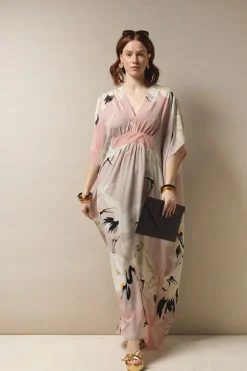 Sale One Hundred Stars Stork Pink Margeux Kaftan