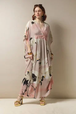 Sale One Hundred Stars Stork Pink Margeux Kaftan
